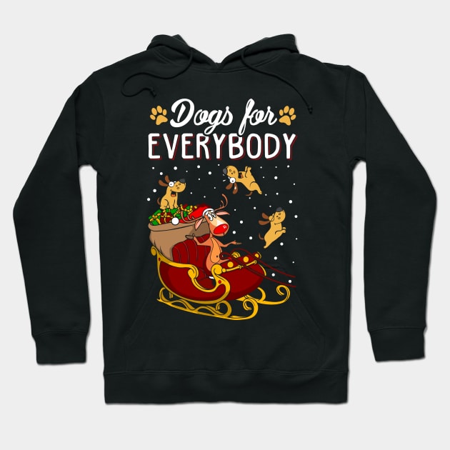 Dogs Ugly Christmas Sweater. Dogs For Everybody Matching Sweatshirts. Hoodie by KsuAnn